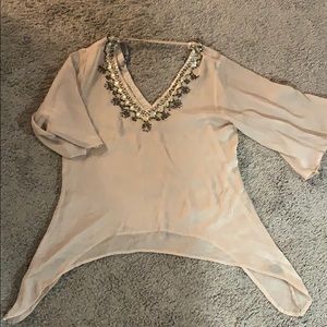 BKE sheer blouse